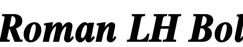Roman LH Bold Italic Font Download Free