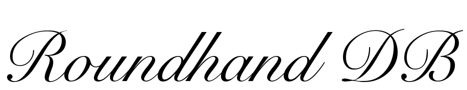 Roundhand Regular DB Font Download Free