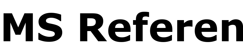 MS Reference Sans Serif Bold Font Download Free