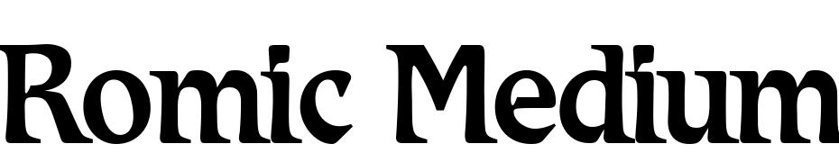 Romic Medium Font Download Free