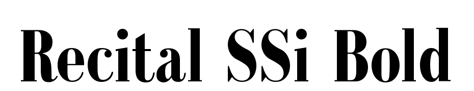 Recital SSi Bold Font Download Free