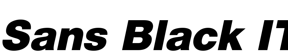 Sans Black ITALIC Font Download Free