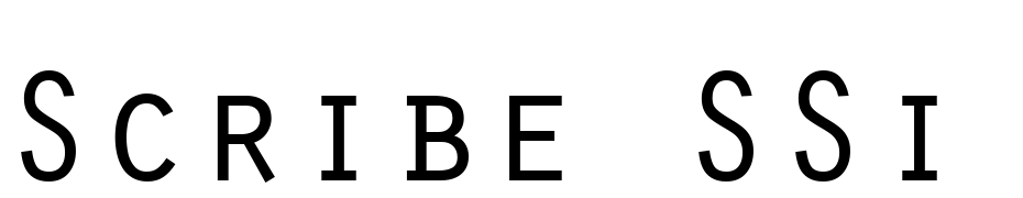 Scribe SSi Small Caps Font Download Free