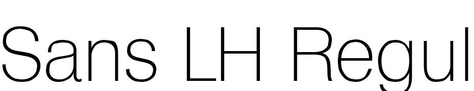 Sans LH Regular Font Download Free