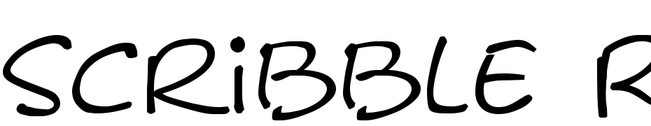 Scribble Regular Font Download Free