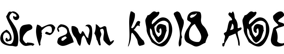 Scrawn KOI8 AOE Font Download Free