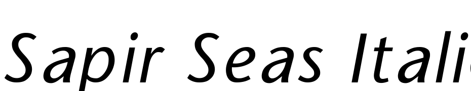 Sapir Seas Italic Font Download Free