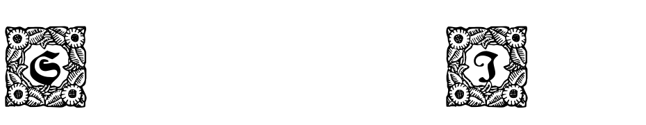 Schmuck Initialen 1 Font Download Free