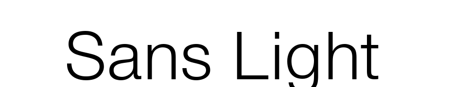 Sans Light Font Download Free