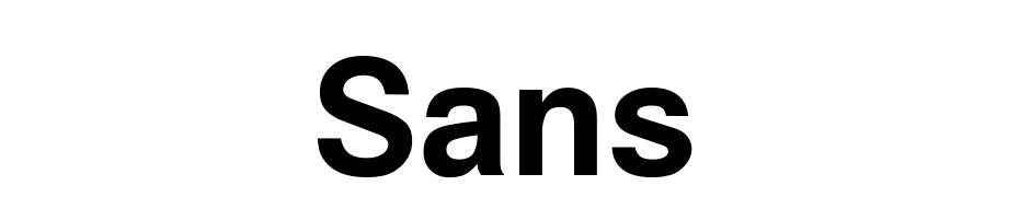 Sans Font Download Free