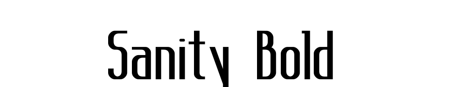 Sanity Bold Font Download Free