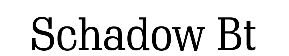 Schadow BT Font Download Free