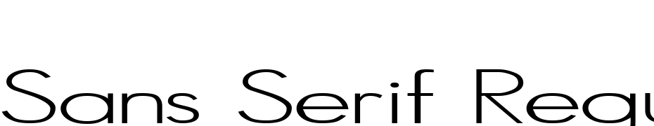 Sans Serif Regular Font Download Free