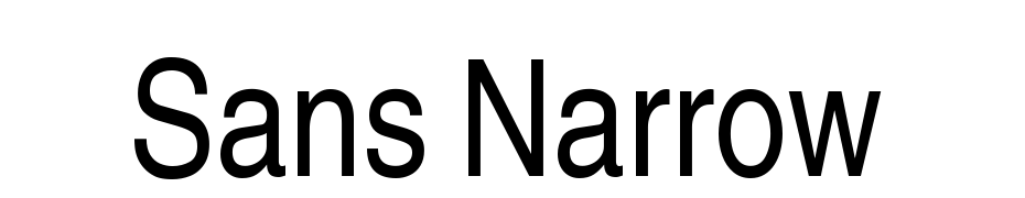 Sans Narrow Font Download Free