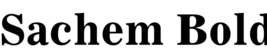 Sachem Bold Font Download Free