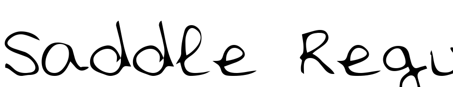 Saddle Regular Font Download Free
