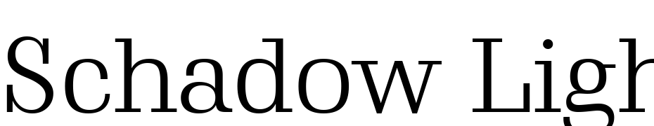 Schadow Light BT Font Download Free