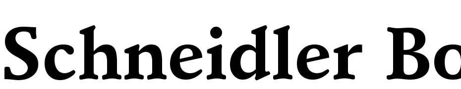 Schneidler Bold BT Font Download Free