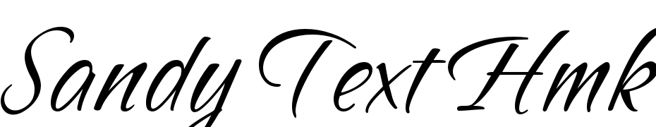 Sandy Text Hmk Bold Font Download Free