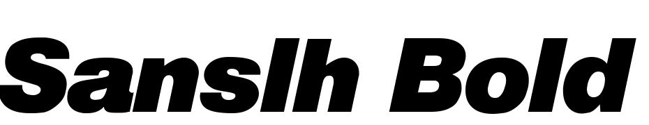 Sans LH Bold Italic Font Download Free