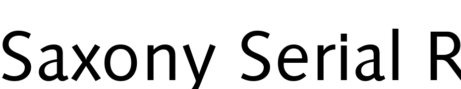 Saxony Serial Regular DB Font Download Free