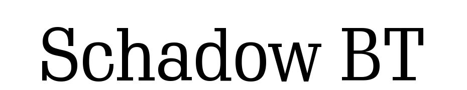 Schadow BT Font Download Free