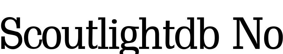 Scoutlightdb Normal Font Download Free