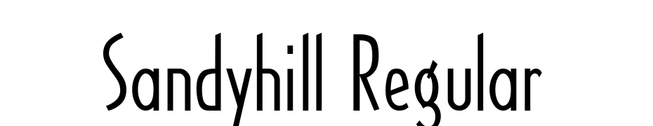 Sandyhill Regular Font Download Free
