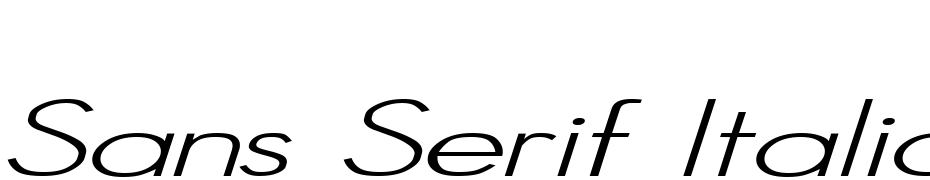 Sans Serif Italic Font Download Free
