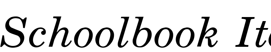 Schoolbook Italic Font Download Free