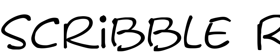 Scribble Regular Font Free Download