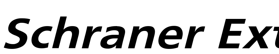 Schraner Ext Obl Yazı tipi ücretsiz indir