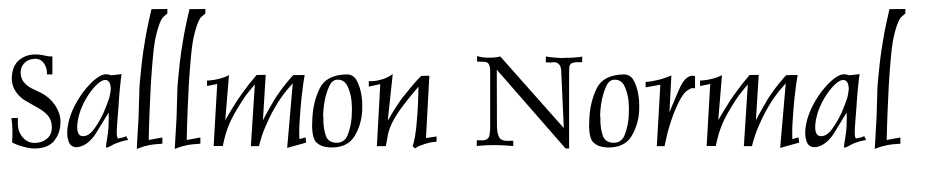 Sallmon Normal Font Download Free