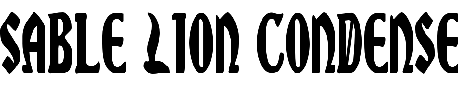 Sable Lion Condensed Font Download Free