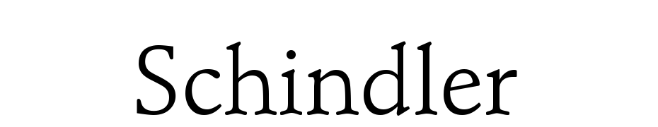 Schindler Font Download Free