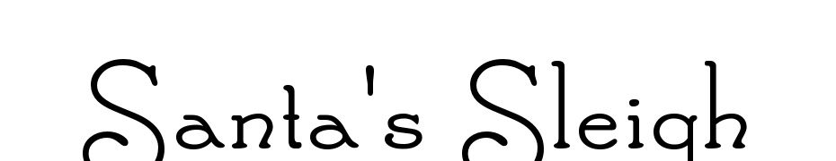 Santa's Sleigh Font Download Free