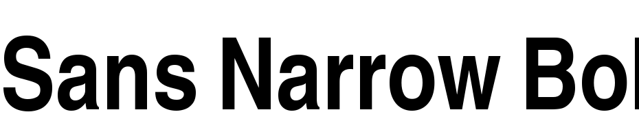 Sans Narrow BOLD Font Download Free