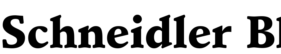 Schneidler Black BT Font Download Free