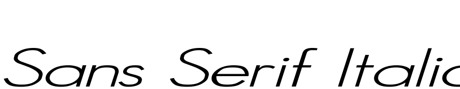 Sans Serif Italic Font Download Free