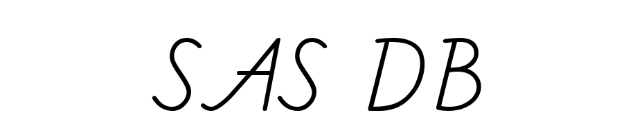 SAS DB Font Download Free