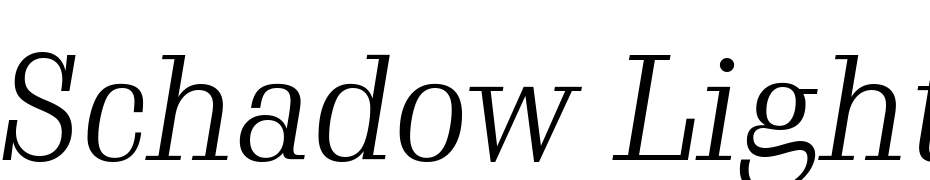 Schadow Light Cursive BT Font Download Free