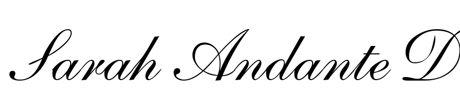Sarah Andante DB Normal Font Download Free