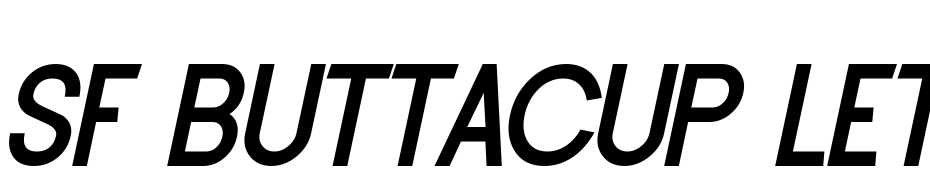SF Buttacup Lettering Bold Oblique Font Download Free