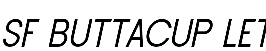 SF Buttacup Lettering Oblique Font Download Free
