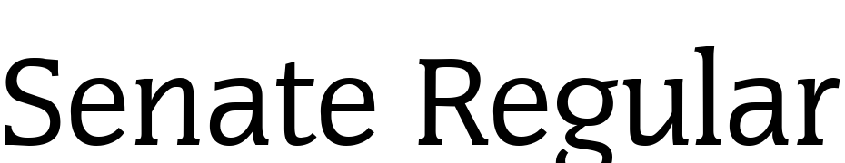 Senate Regular Font Download Free