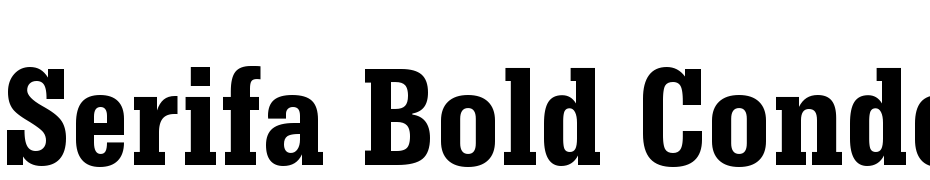 Serifa Bold Condensed BT Font Download Free