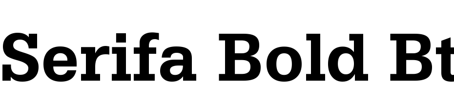 Serifa Bold BT Font Download Free