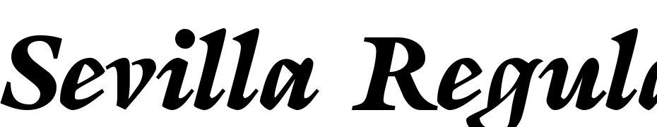 Sevilla Regular Font Download Free