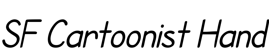 SF Cartoonist Hand Italic Font Download Free