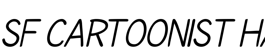 SF Cartoonist Hand SC Italic Font Download Free